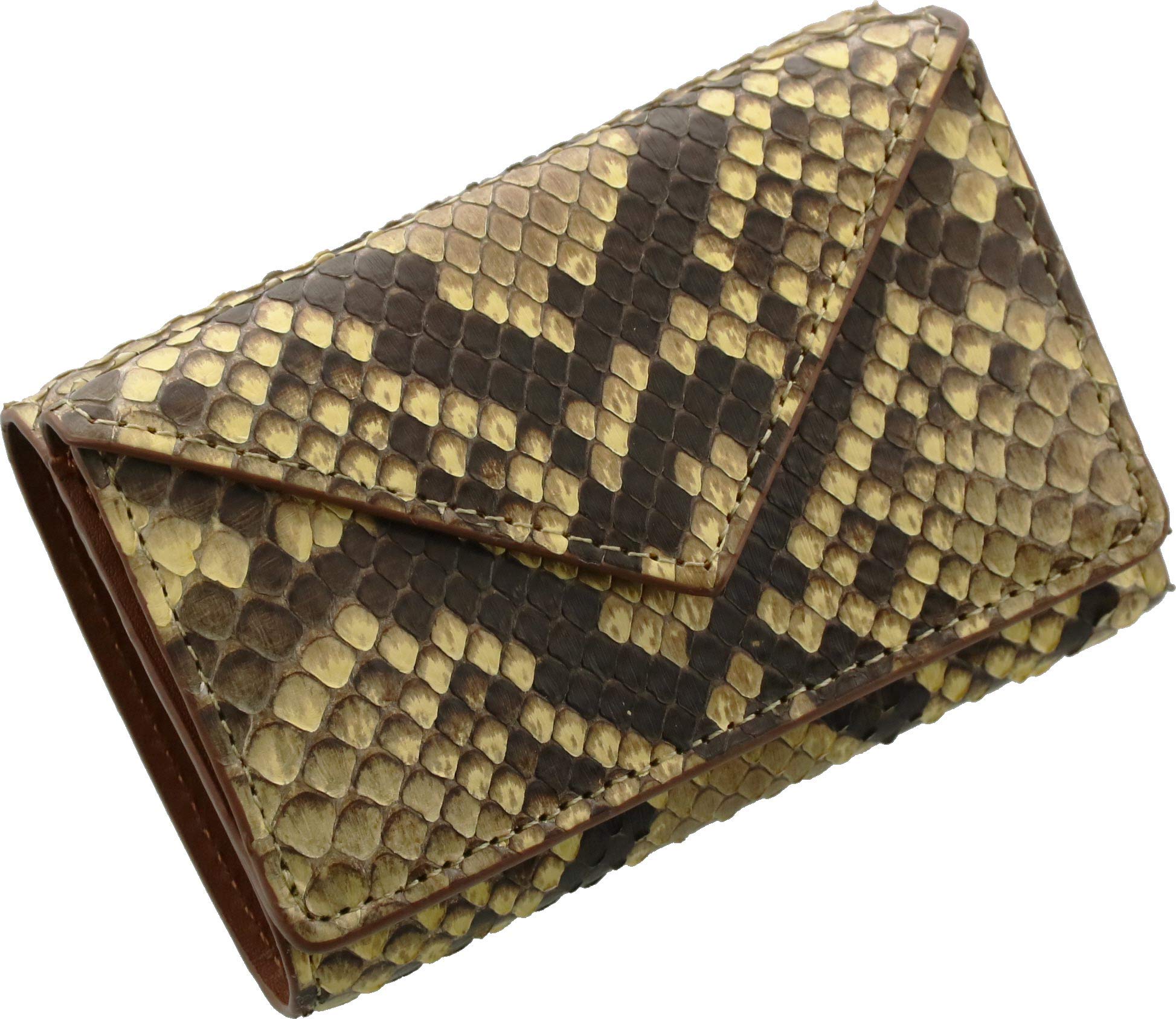 Amazon | [HALEINE] ダイヤモンドパイソン 三つ折り ミニ財布